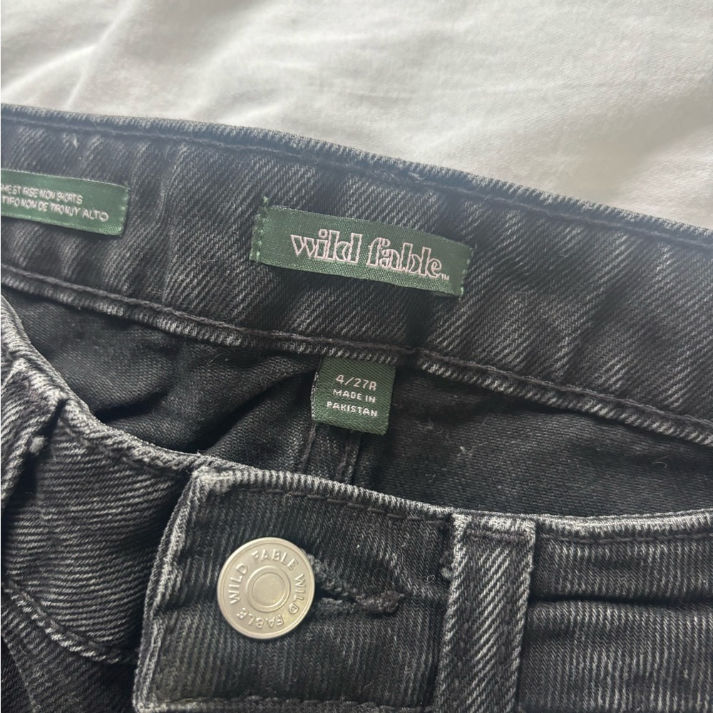 Wild Fable Black Jean Shorts - Picture 4 of 4